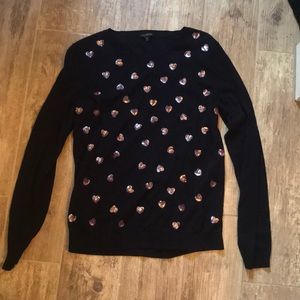 TALBOTS HEART SWEATER